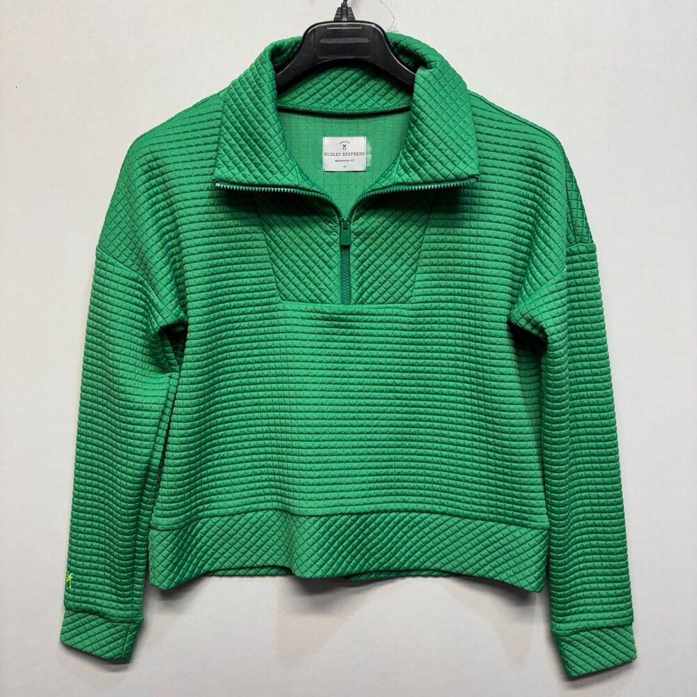 Dudley Stephens Women 1/4 Zip Pullover Sweater Sweatshirt Size Medium D110 -21